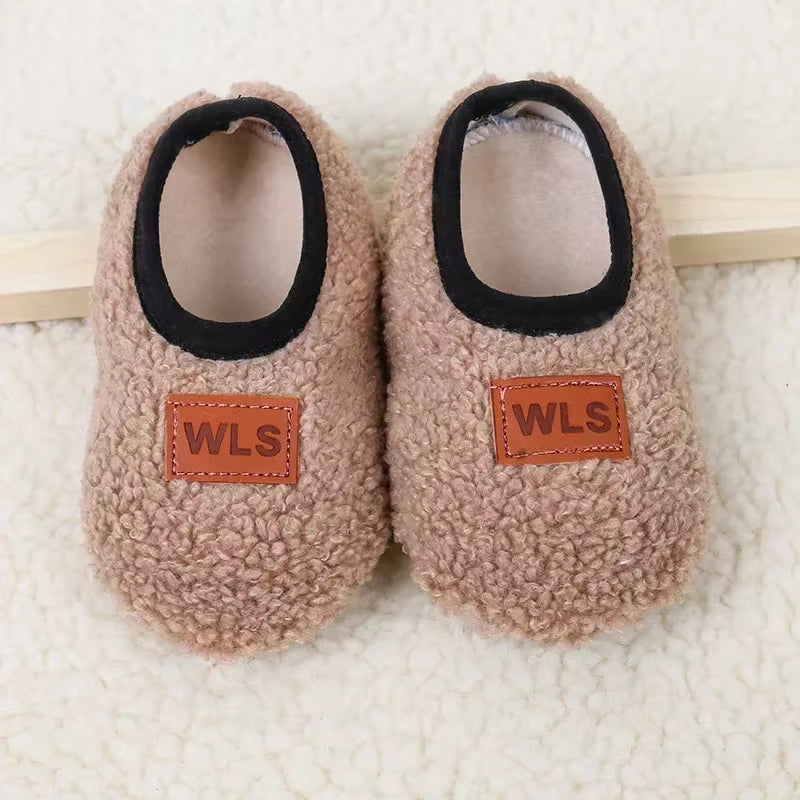Cozy and Cute Autumn Winter Baby Slippers - Plush Soft Anti-Slip Socks for Toddlers