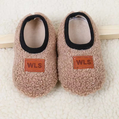 Cozy and Cute Autumn Winter Baby Slippers - Plush Soft Anti-Slip Socks for Toddlers