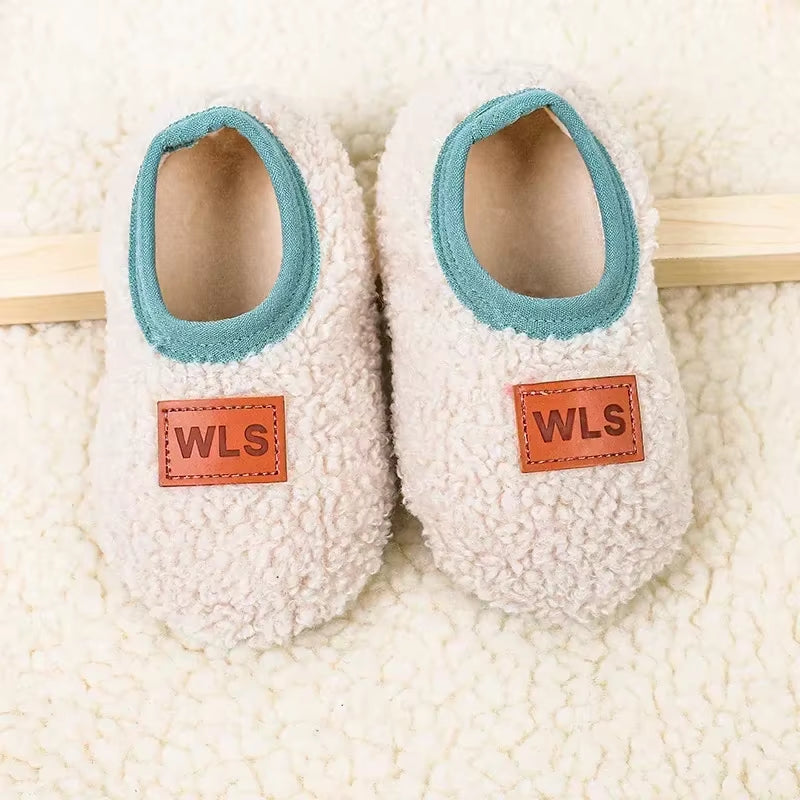 Cozy and Cute Autumn Winter Baby Slippers - Plush Soft Anti-Slip Socks for Toddlers