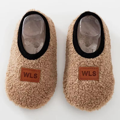 Cozy and Cute Autumn Winter Baby Slippers - Plush Soft Anti-Slip Socks for Toddlers