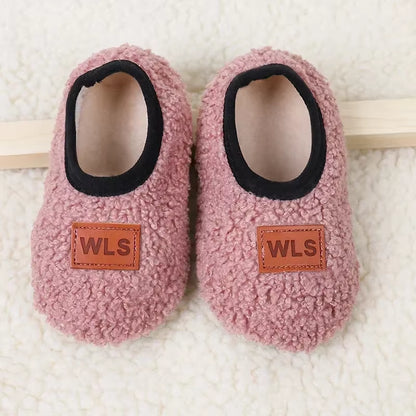 Cozy and Cute Autumn Winter Baby Slippers - Plush Soft Anti-Slip Socks for Toddlers