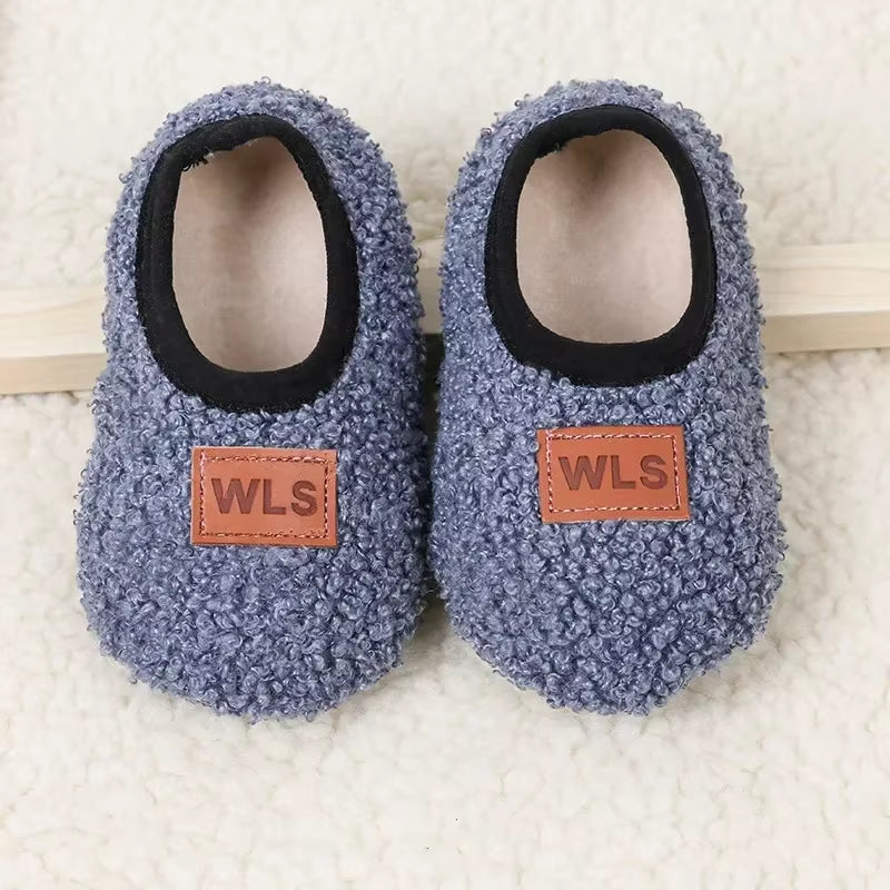 Cozy and Cute Autumn Winter Baby Slippers - Plush Soft Anti-Slip Socks for Toddlers