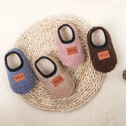 Cozy and Cute Autumn Winter Baby Slippers - Plush Soft Anti-Slip Socks for Toddlers